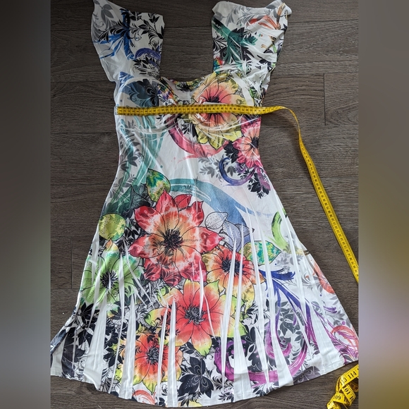 FLORAL WRAP DRESS - Colori - Picture 8 of 11